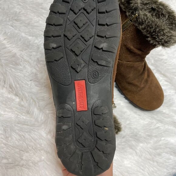 Khombu brown zip up winter bootie brown 8 - Picture 11 of 12